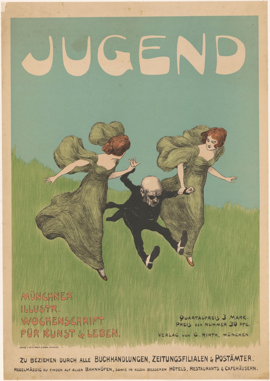 Affiche pour le magazine Jugend - Ludwig von Zumbusch