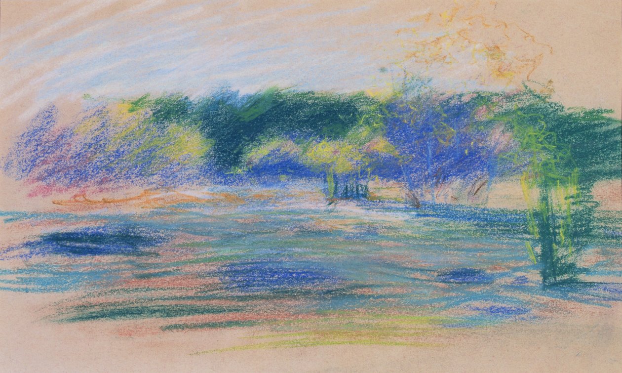 Paysage avec vue de la forêt - Ludwik de Laveaux