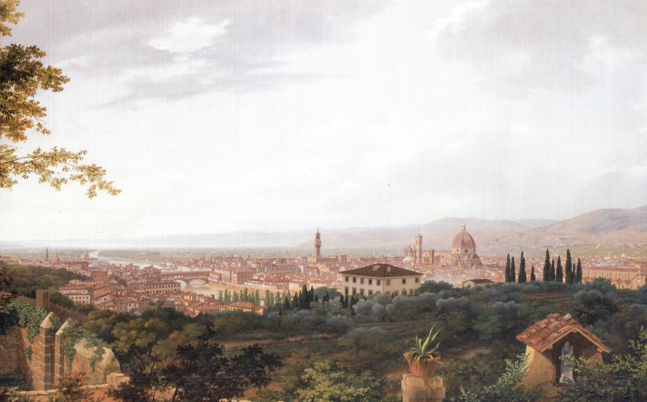 Florence depuis Monte alle Croci (détail) - Luigi Garibbo