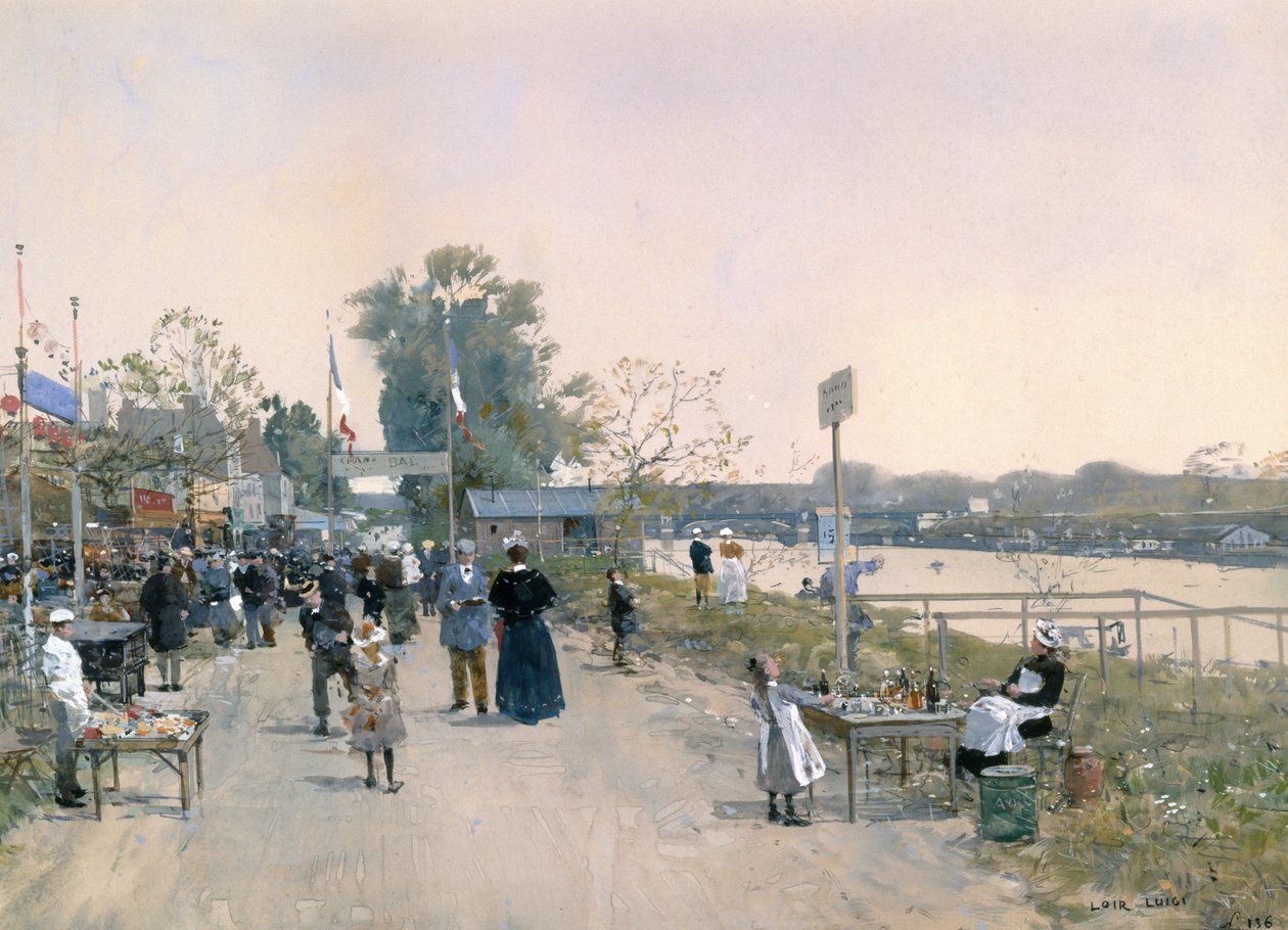 Une fête de village - Luigi Loir