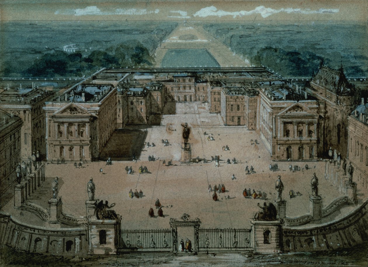 Vue de Versailles - Luigi Loir