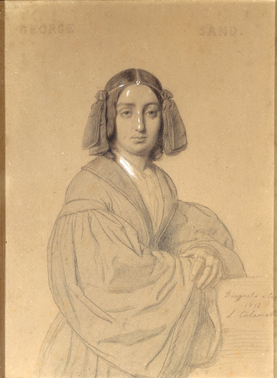 Portrait de George Sand, 1837 - Luigi Calamatta