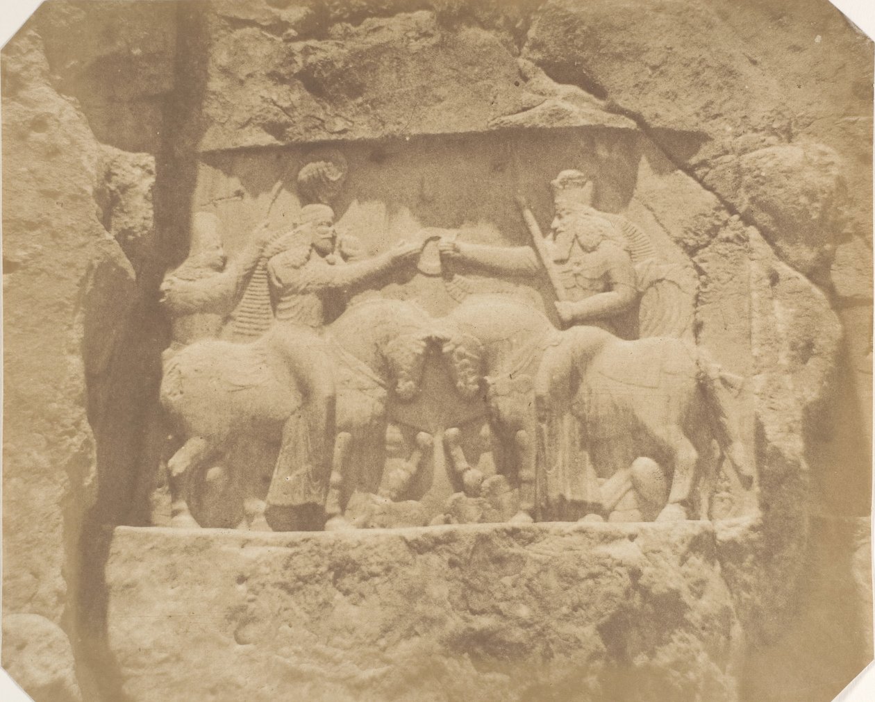 Bas-relief à Nakshi Rustam, 1858 - Luigi Pesce