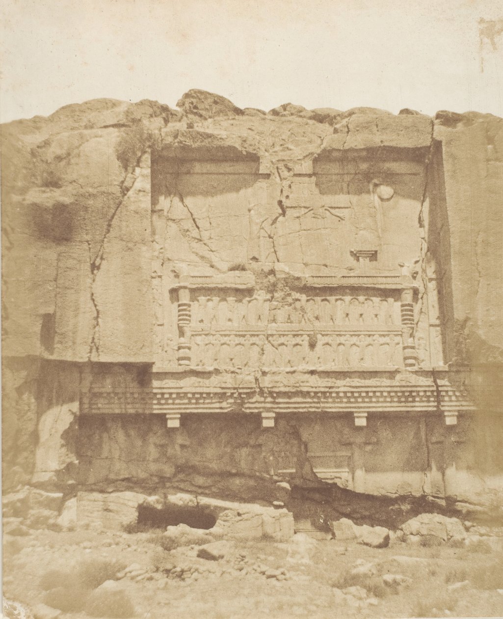 Tombe sur le rocher à Persépolis, 1858 - Luigi Pesce