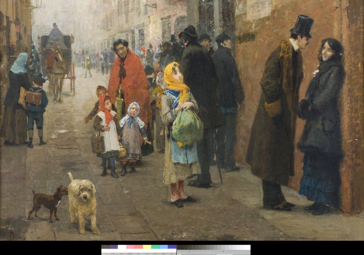Une rue à Milan - Luigi Rossi