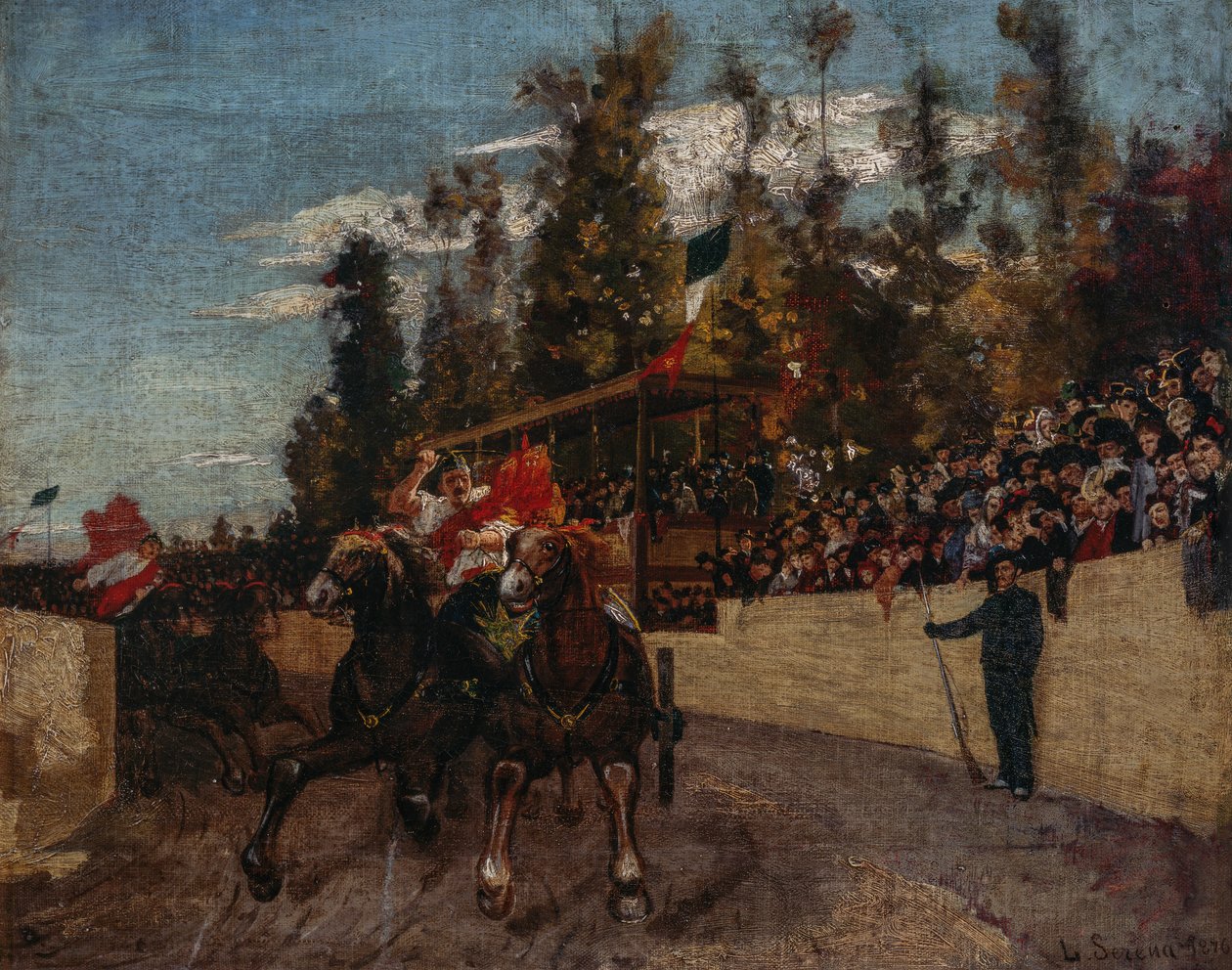 Course de chevaux - Luigi Serena