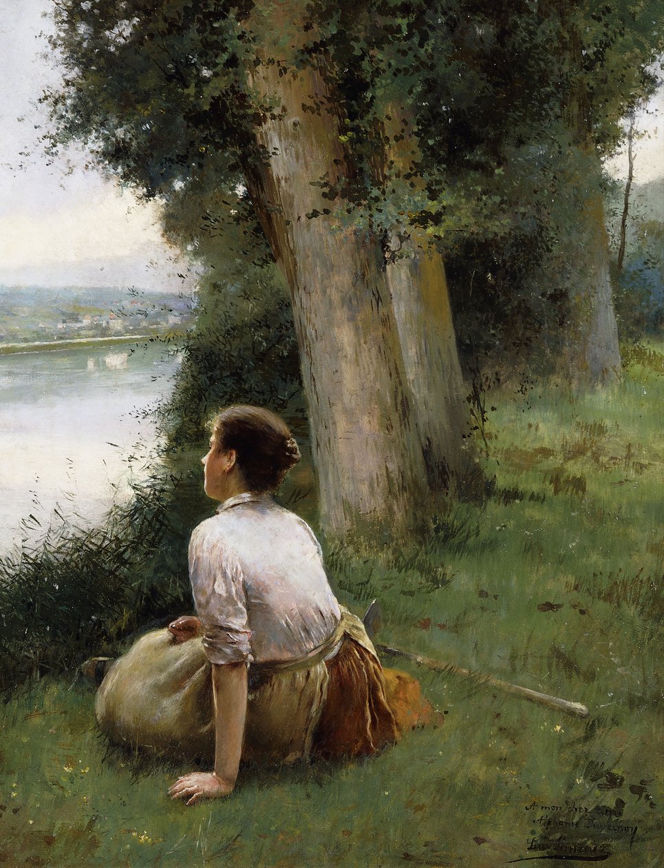 Au bord de la rivière - Luis Jimenez y Aranda