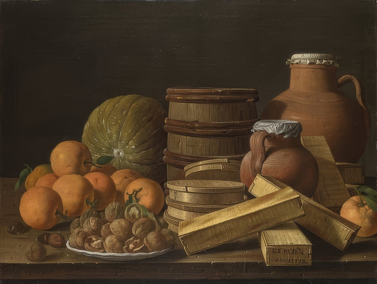 Nature morte avec oranges et noix - Luis Egidio Melendez