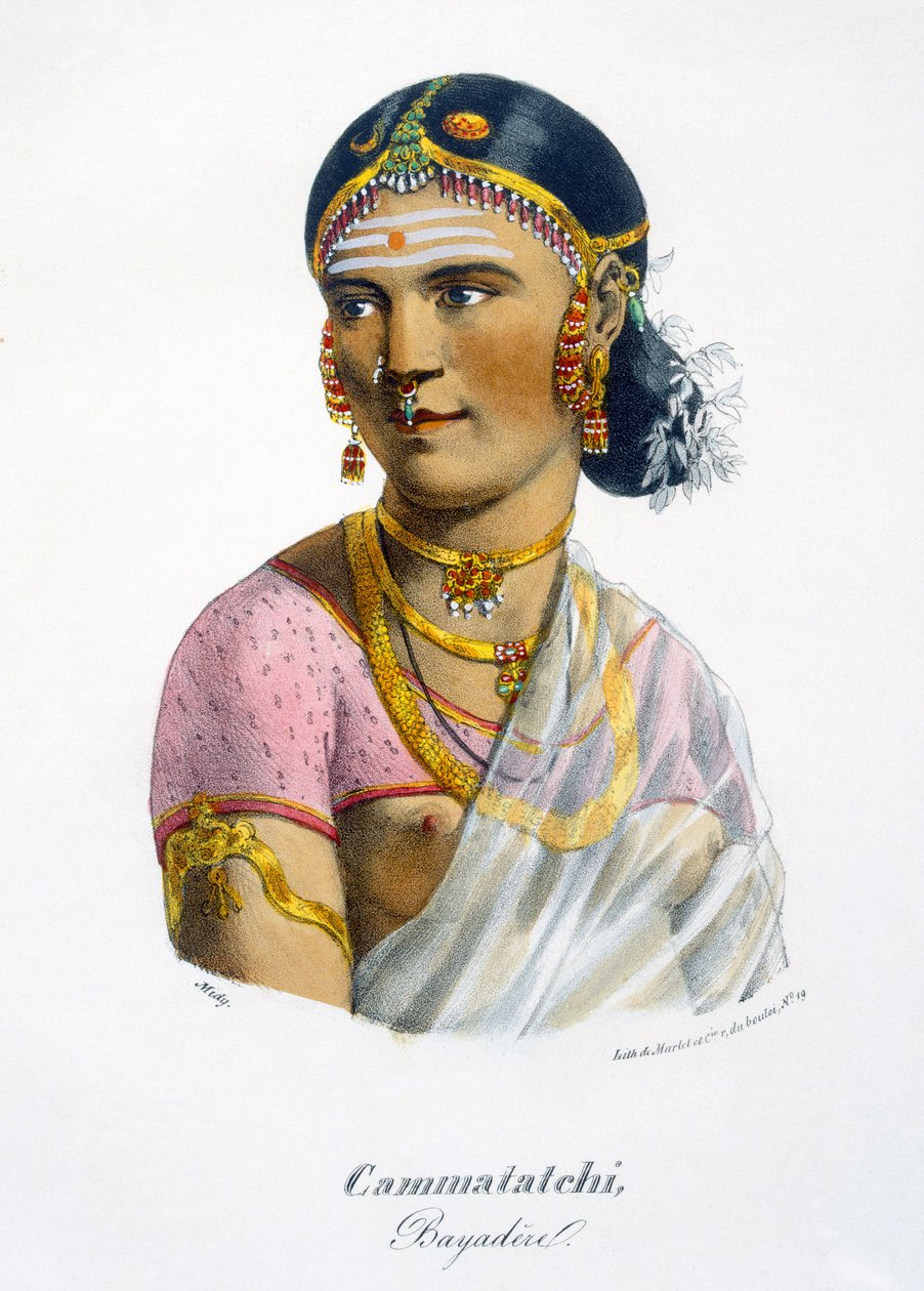 Cammatatchi, une danseuse, 1827-35 - M.E. Burnouf