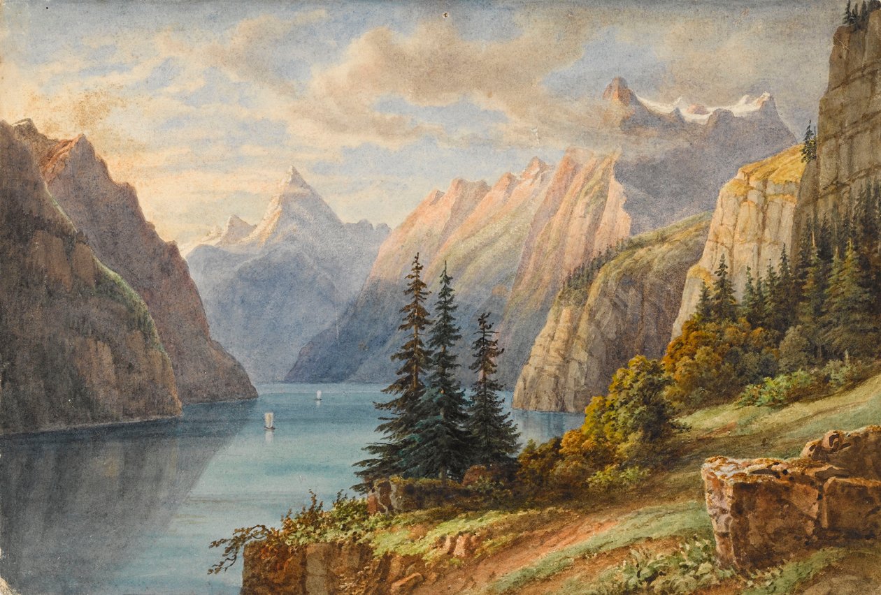 Vue du Rutli (aquarelle) - M. Nicolas Karth