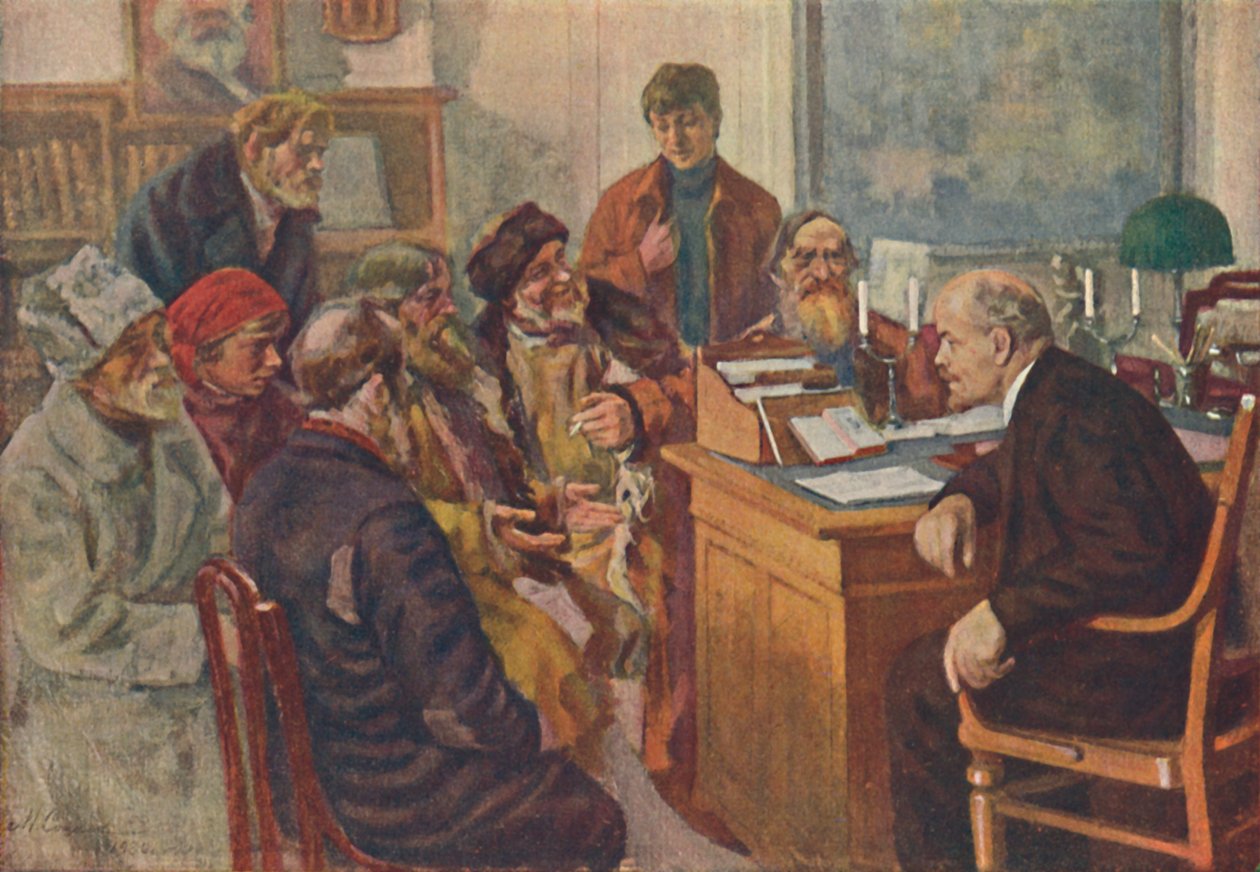 Lénine parlant aux paysans, 1939 - M Sokolov