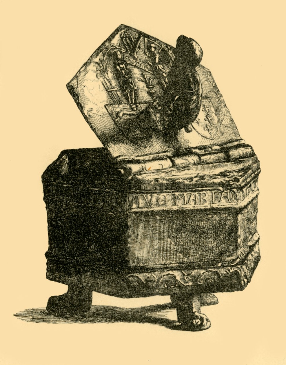 Récipient en étain, vers 1300, 1881 - M Sullivan
