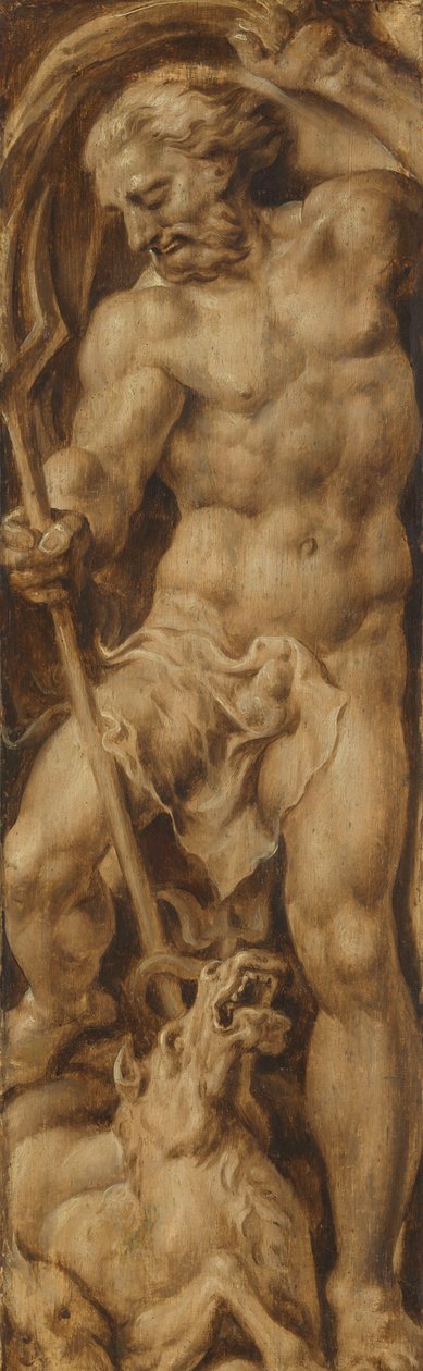 Neptune Poignardant un Cheval Marin - Maarten van Heemskerck