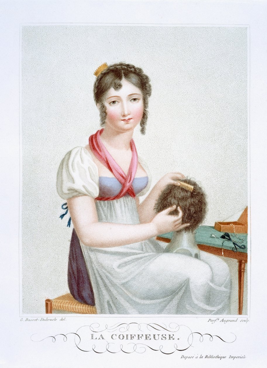 Le coiffeur, c.1816 - Madame G. Busset Dubruste