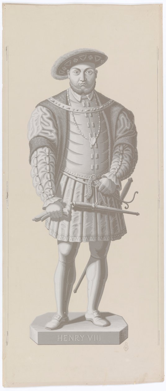 Ornement-figural, Henri VIII - Made by Jules Desfossé