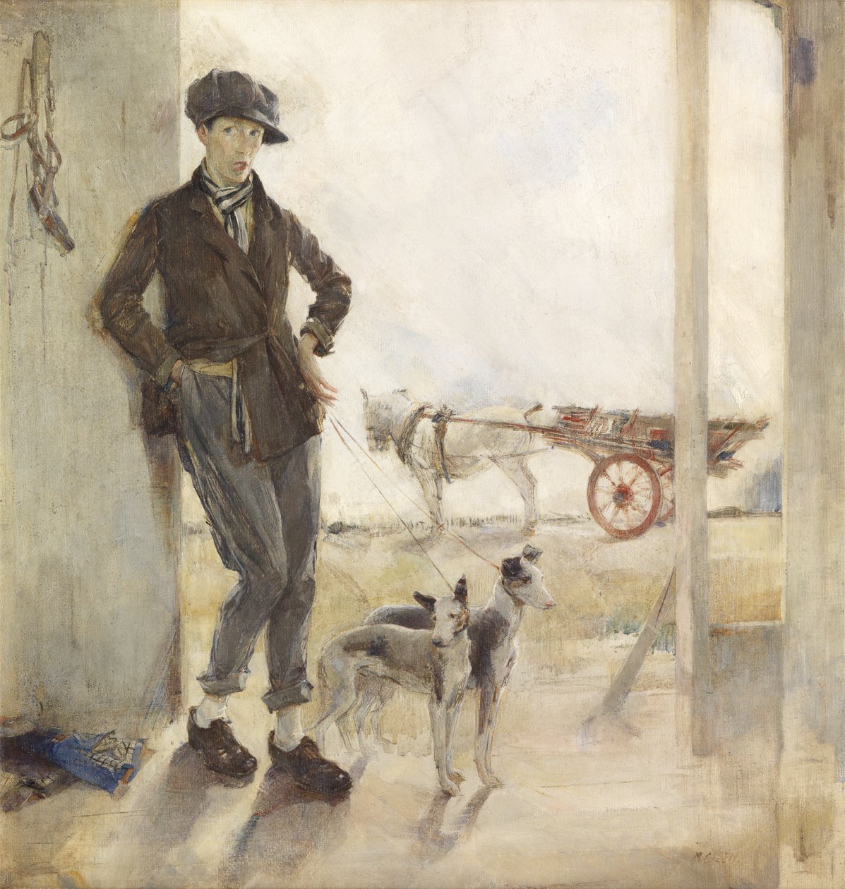 Marchand avec des chiens - Madeline Emily Green