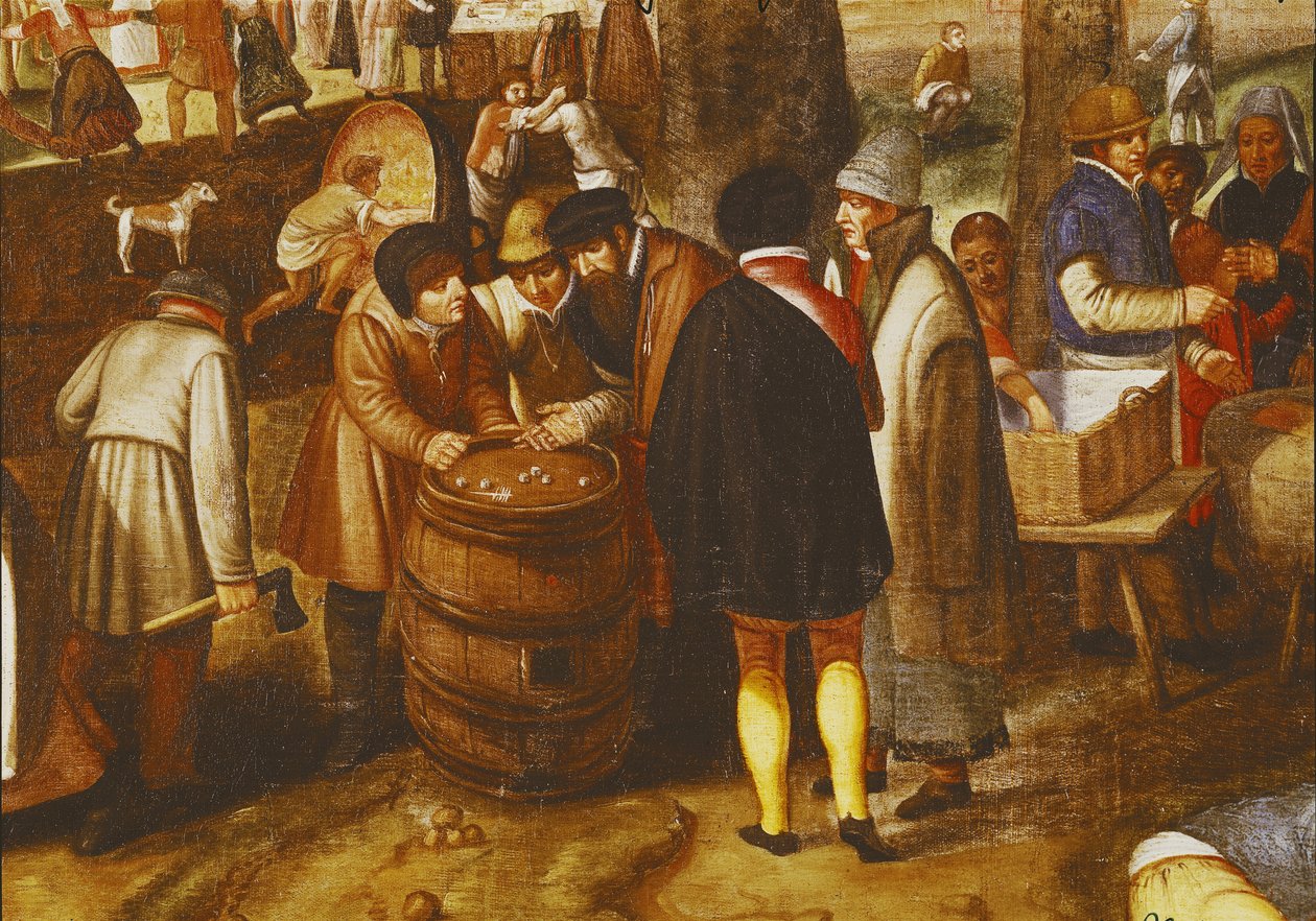 Foire flamande, (détail) - Maerten van Cleve