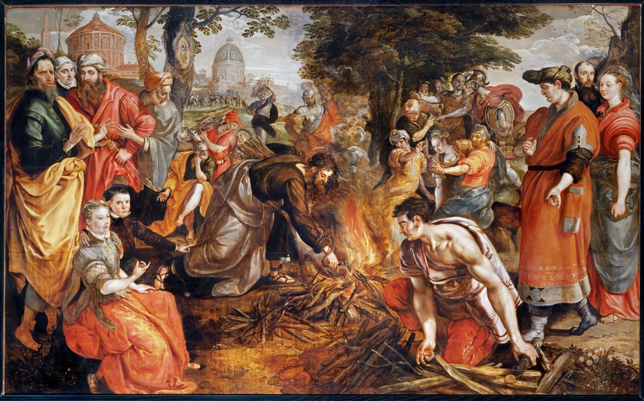 Saint Paul pique par une vipere … - Maerten de Vos