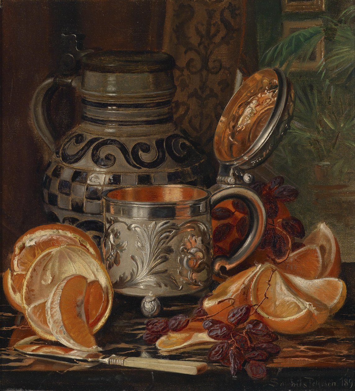 Nature morte avec oranges - Magnus Otto Sophus Petersen