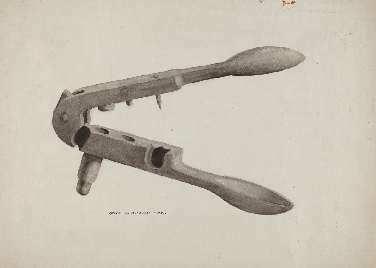 Moule à balles, c. 1937 - Majel G. Claflin
