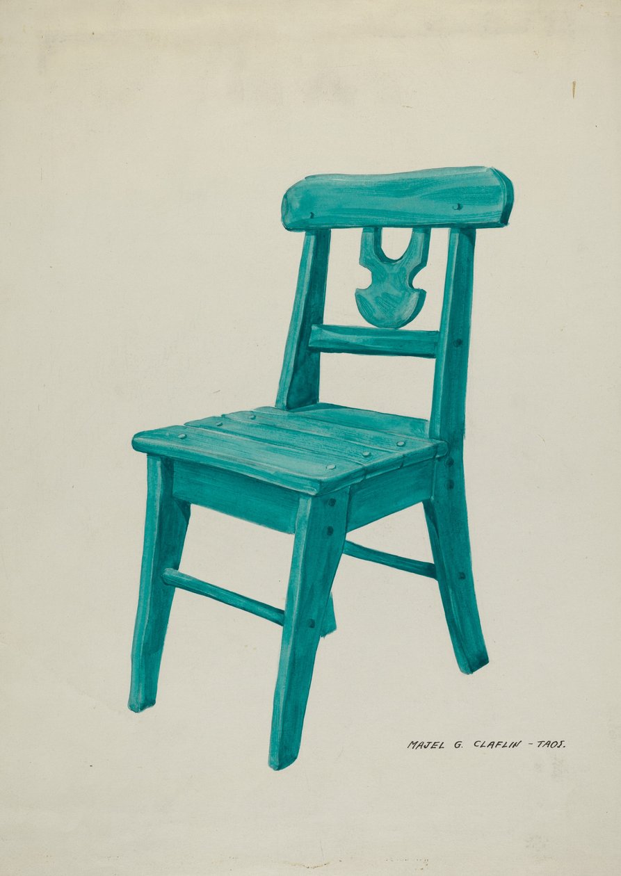Chaise, vers 1937 - Majel G. Claflin