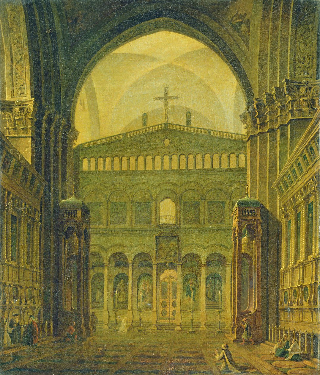 Vue intérieure du temple de Jérusalem, 1821 - Maksim Nikiforovich Vorobiev
