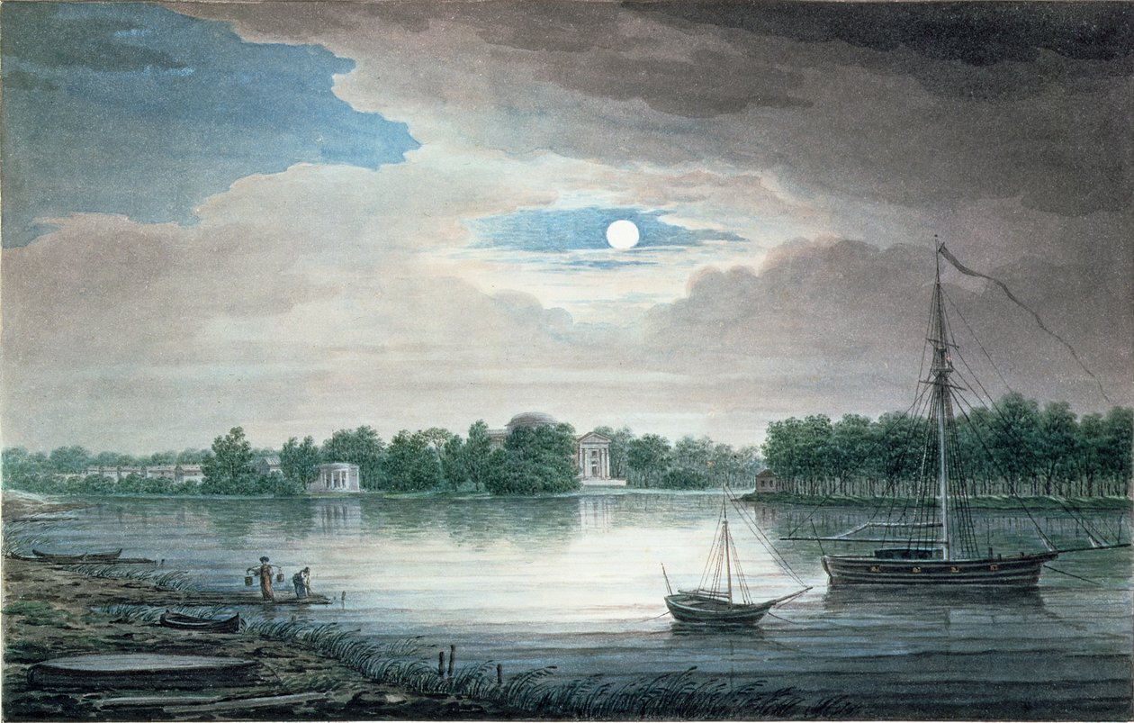 Île Yelagin, Saint-Pétersbourg, de nuit - Maksim Nikiforovich Vorobiev