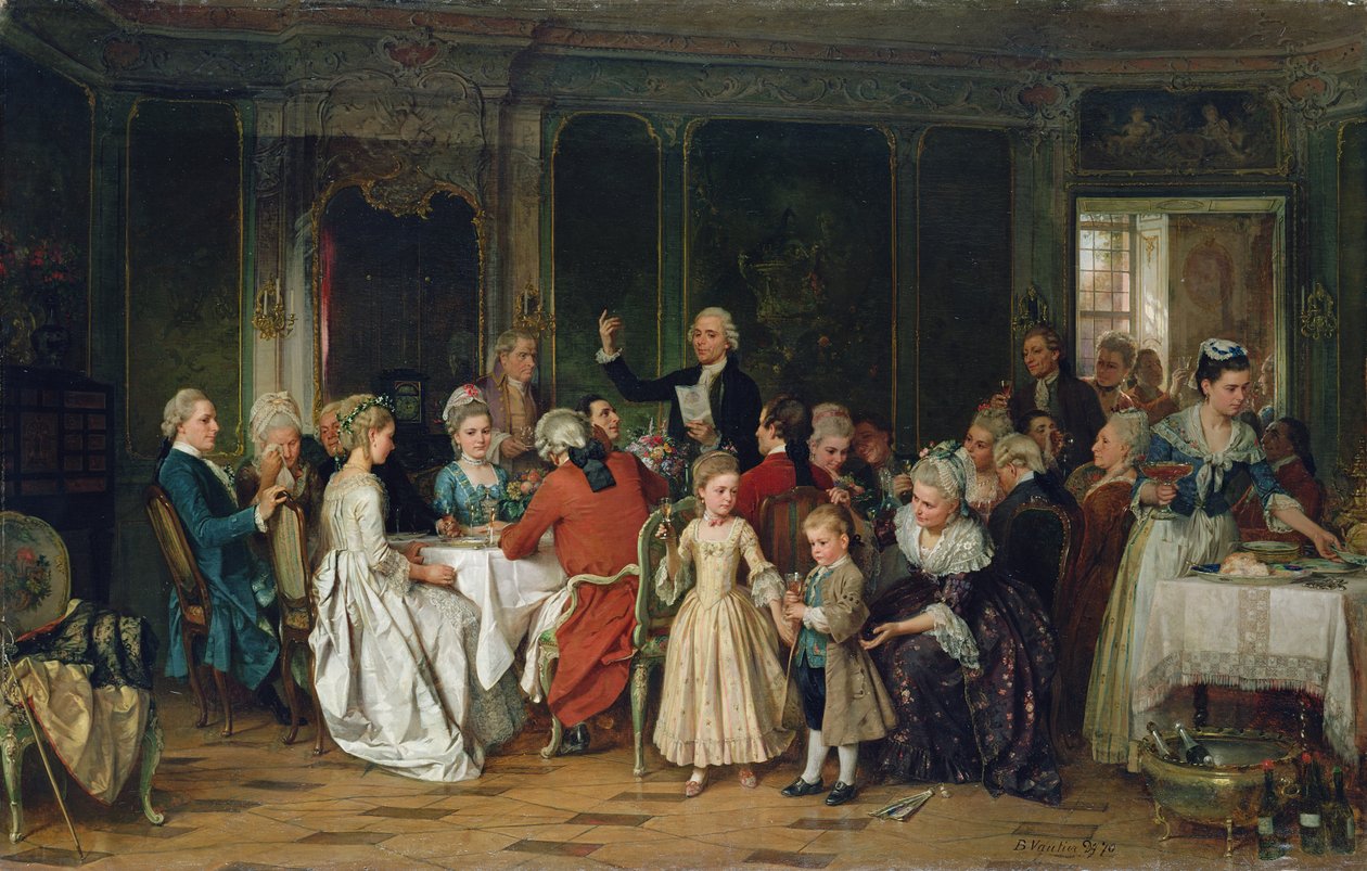 Le toast à la mariée, 1870 - Marc Louis Benjamin Vautier