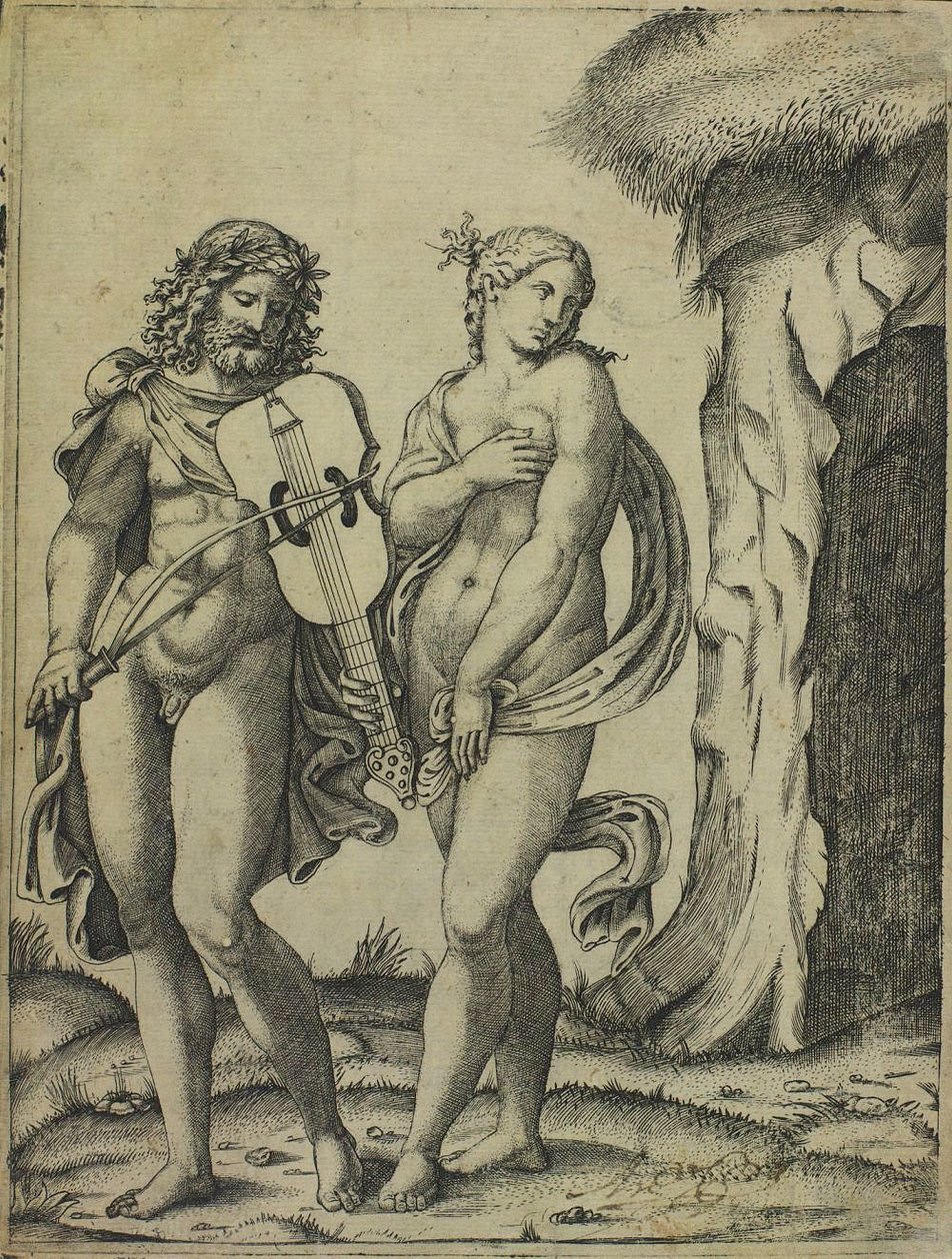 Orphée et Eurydice - Marcantonio Raimondi