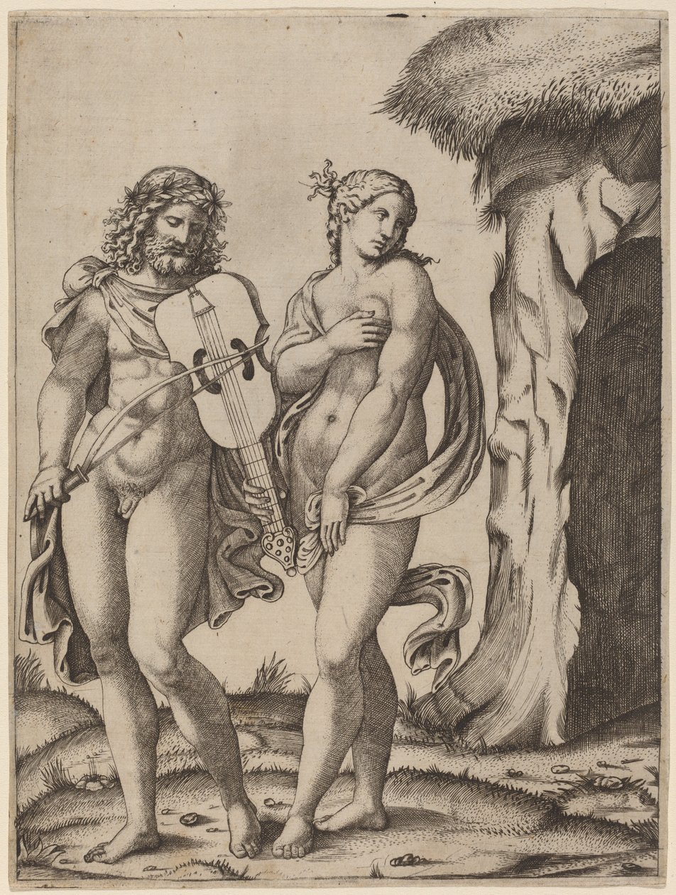 Orphée et Eurydice - Marcantonio Raimondi
