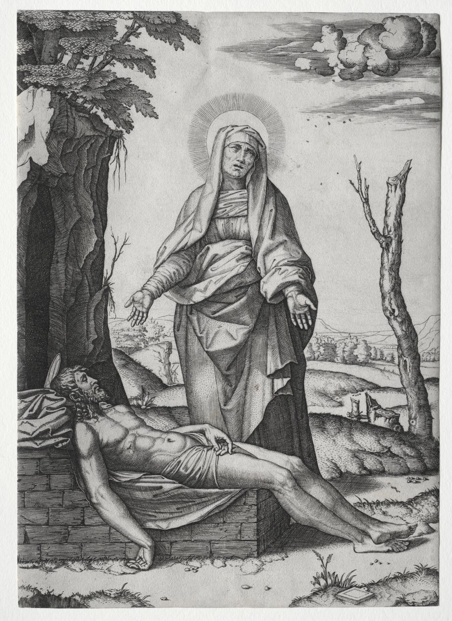 La Pietà - Marcantonio Raimondi