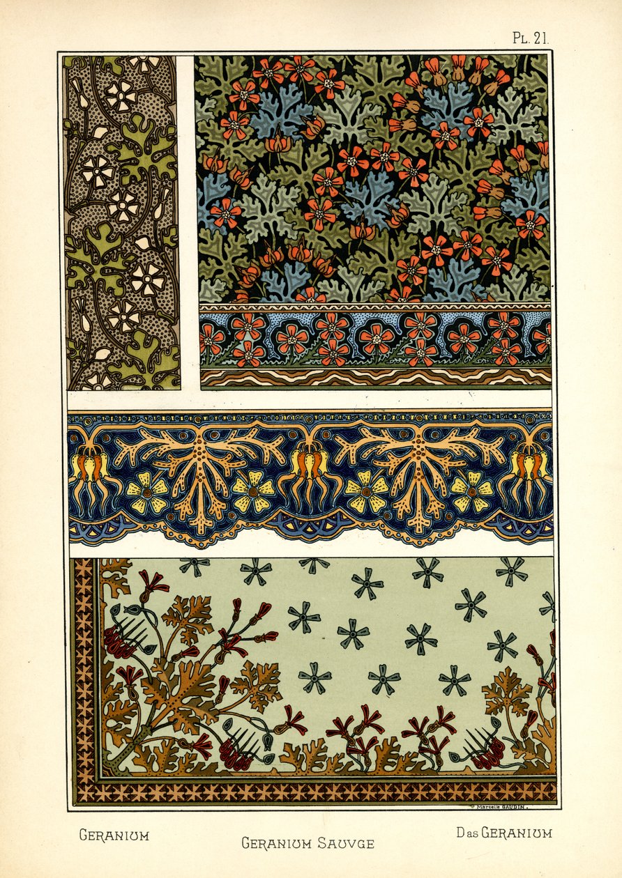 Le Géranium - Marcelle Gaudin