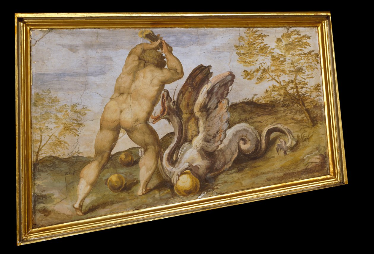 Hercule vole les pommes des Hespérides - Marco Marchetti from Faenza