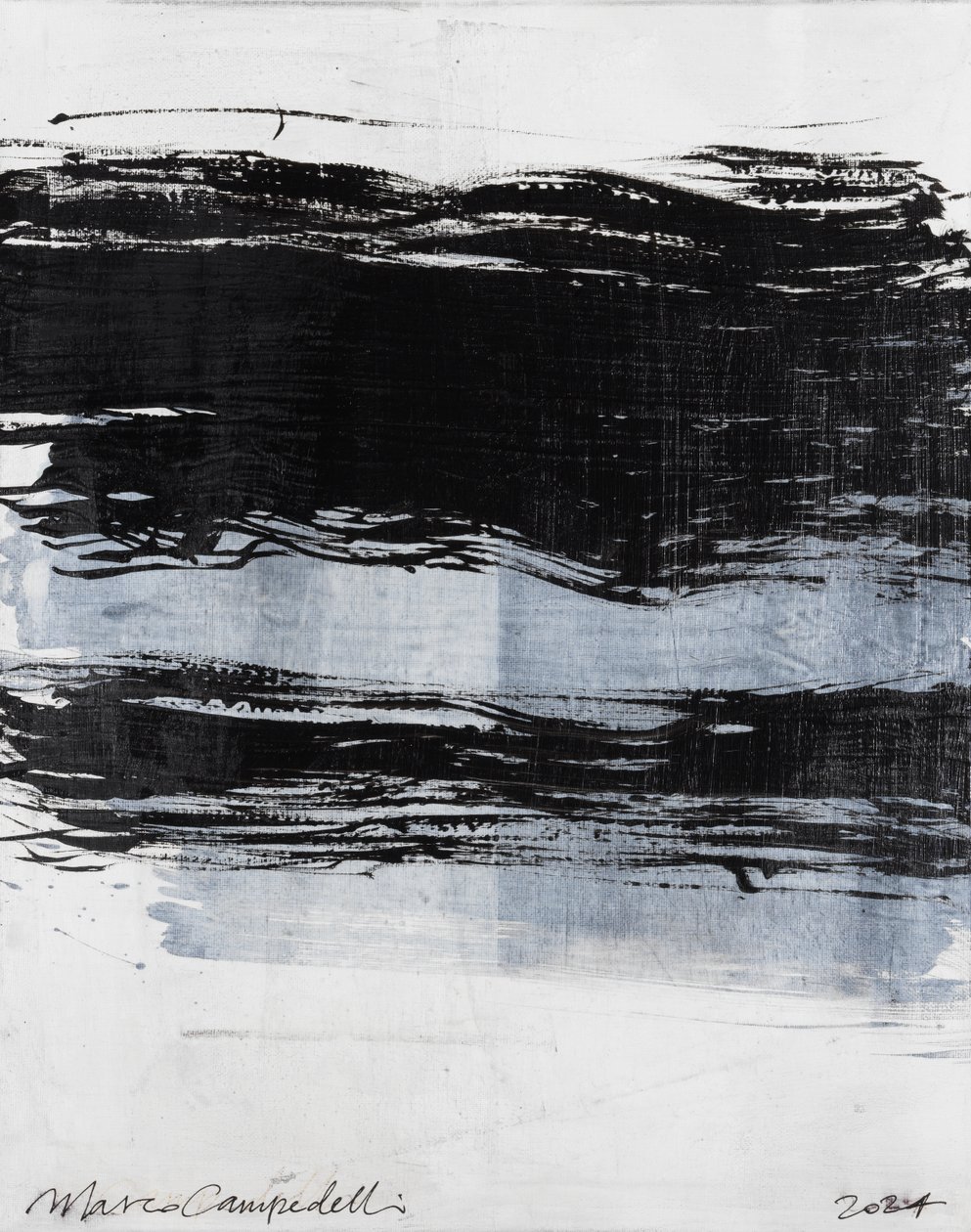 Big Line, 2024 (acrylique sur toile) - Marco Campedelli