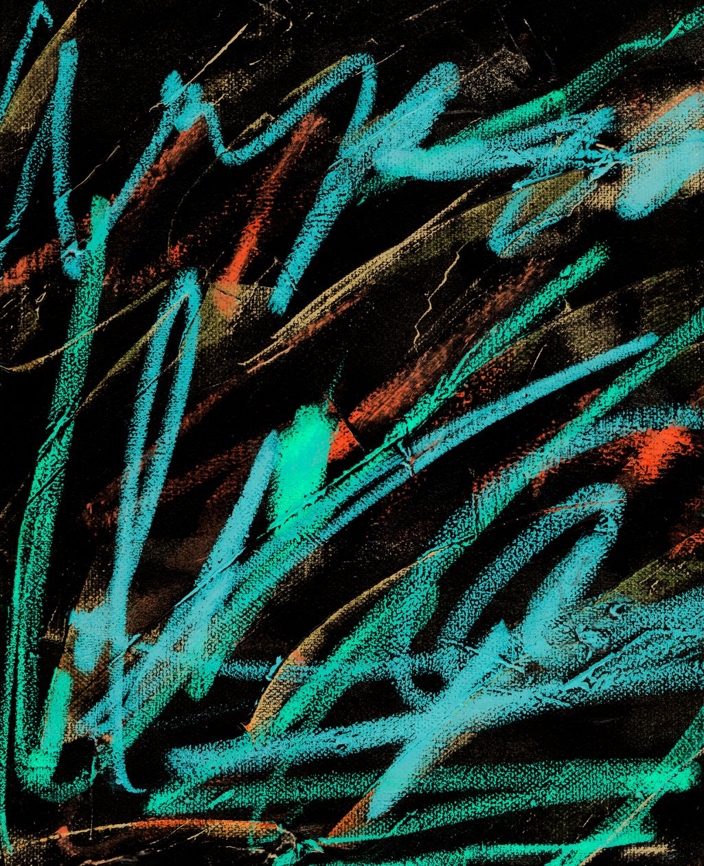 Electronic Writing, 2021 (technique mixte sur toile) - Marco Campedelli