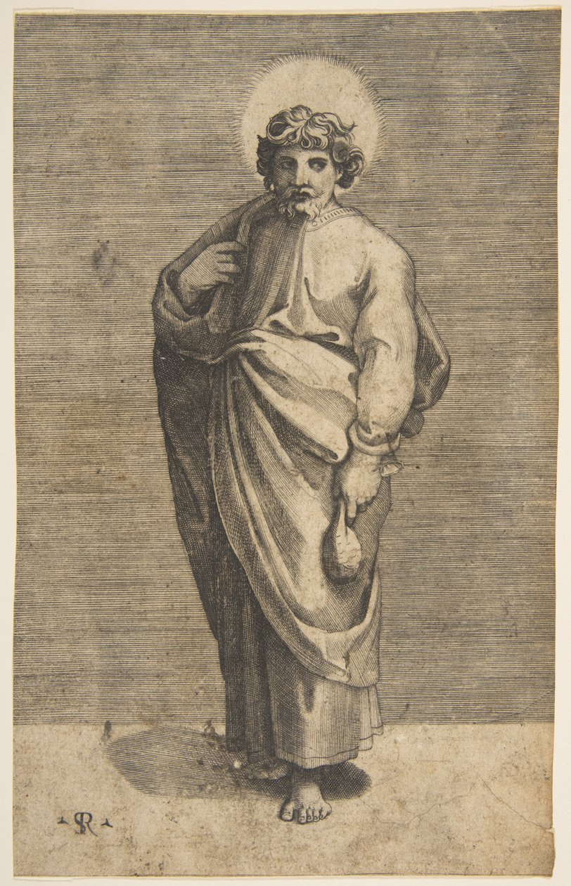 Saint Matthieu tenant une bourse, ca. 1515-27 - Marco Dente