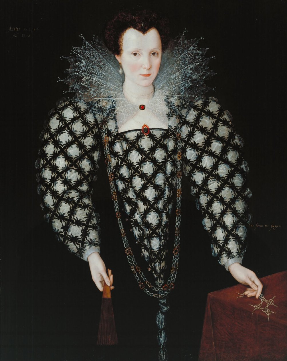 Portrait de Mary Rogers, Lady Harington - Marcus Garret Gheeraerts the Younger
