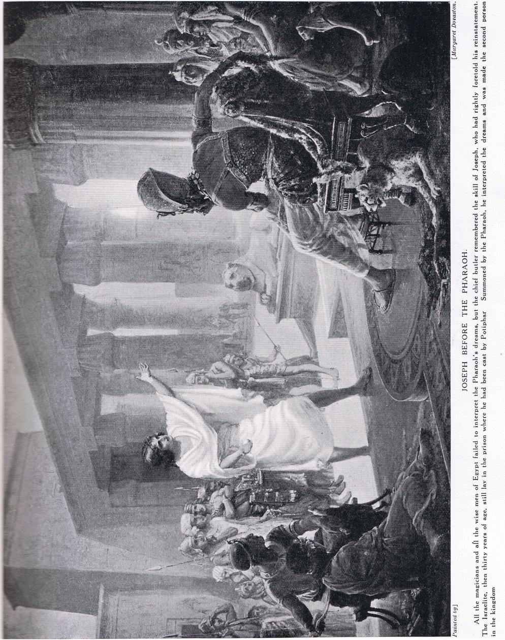 Joseph devant Pharaon, vers 1920 (lithographie) - Margaret Dovaston