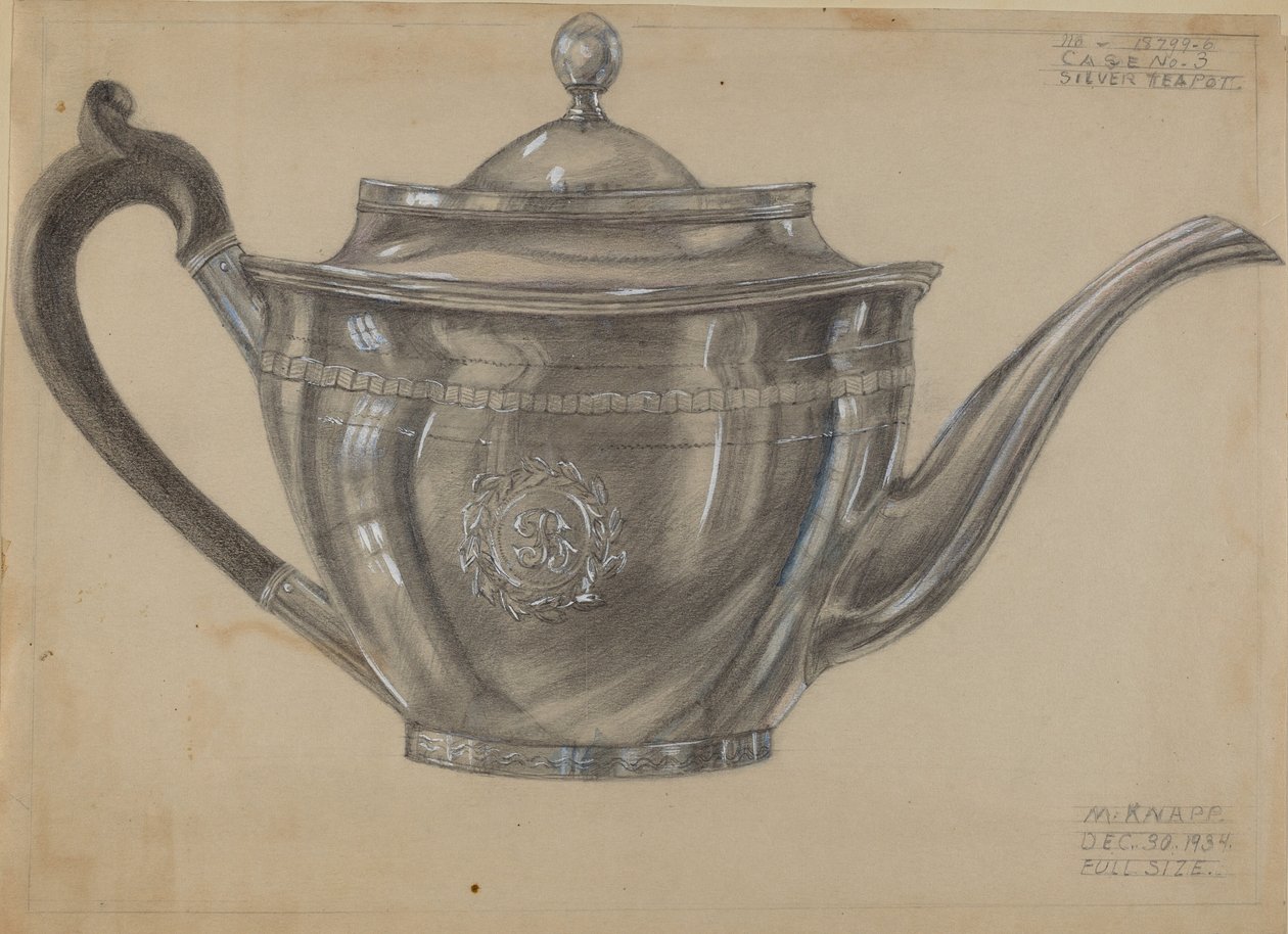 Théière en argent - Margaret Knapp