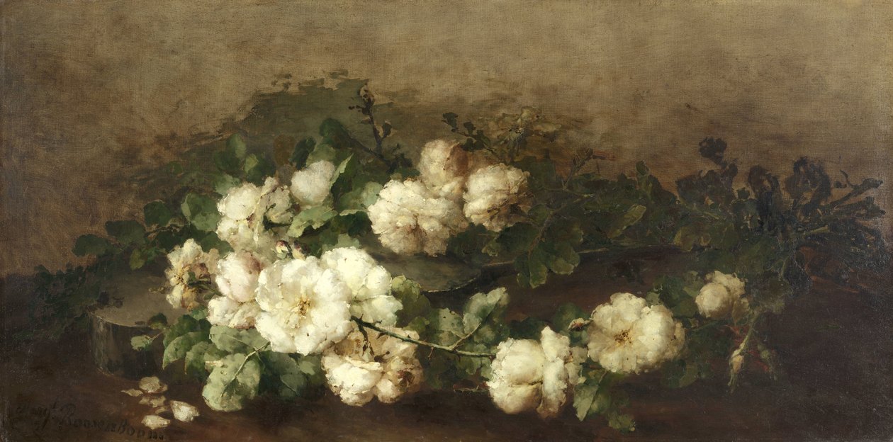 Nature morte avec guitare et roses - Margaretha Roosenboom