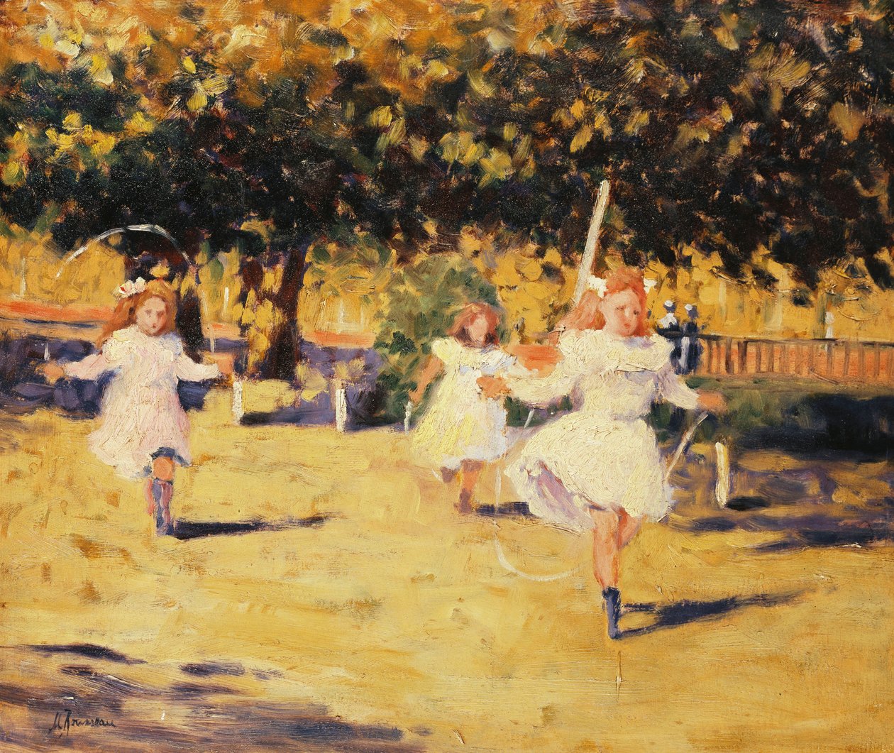 Filles sautant à la corde - Marguerite Rousseau