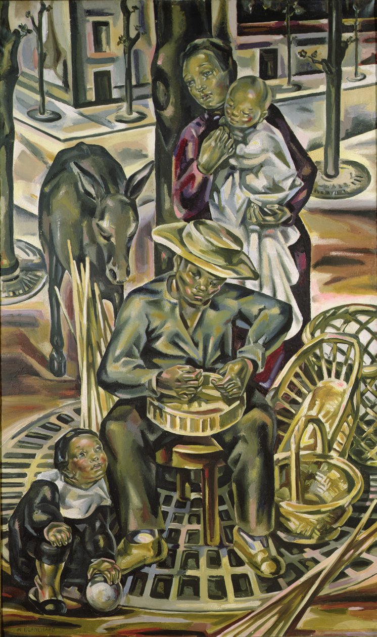 Le Fabricant de paniers, vers 1925 - Maria Blanchard
