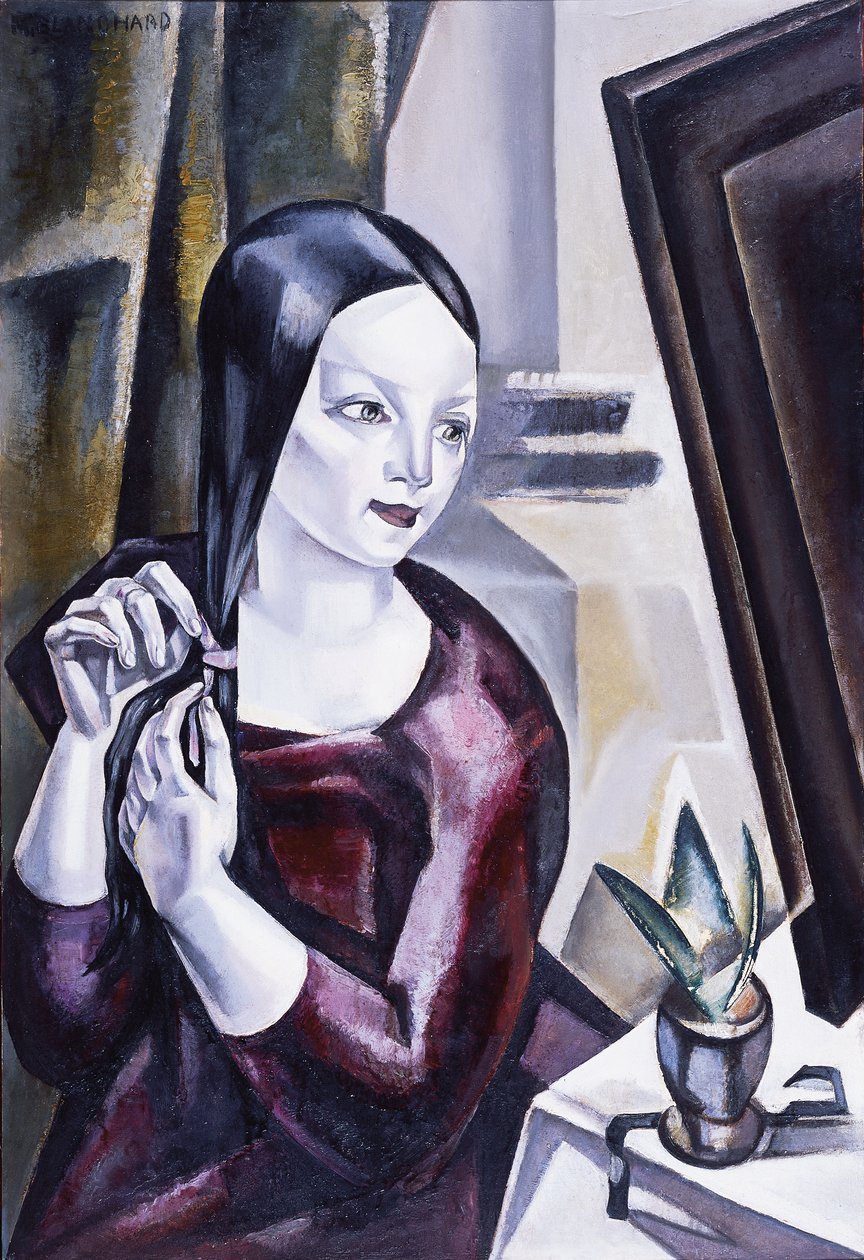 Femme devant un miroir, 1922 - Maria Blanchard