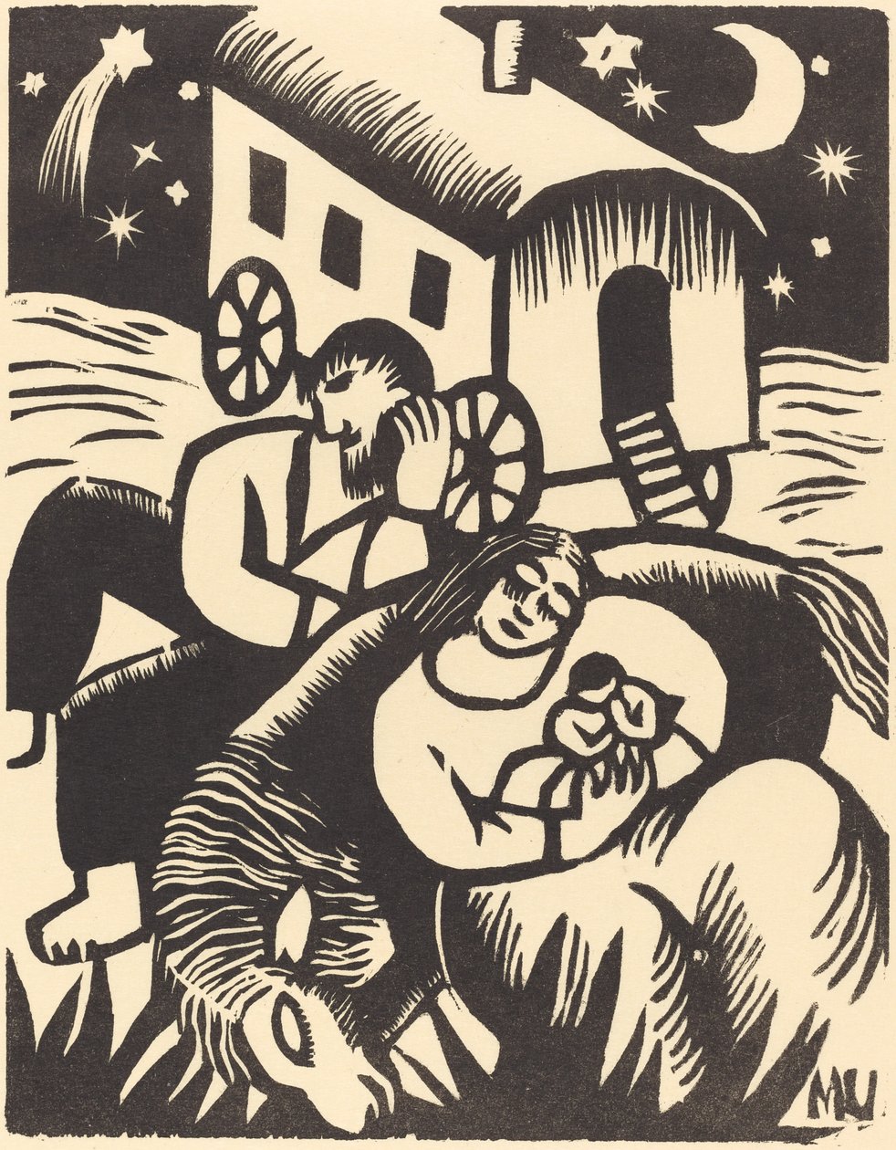 Zingari au repos, 1918 - Maria Uhden