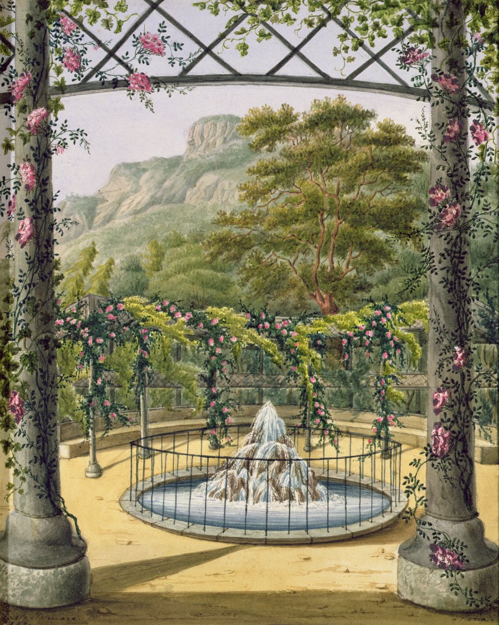 Les jardins treillissés de la Villa Gallo, 1824 - Marianne DEsterhazy