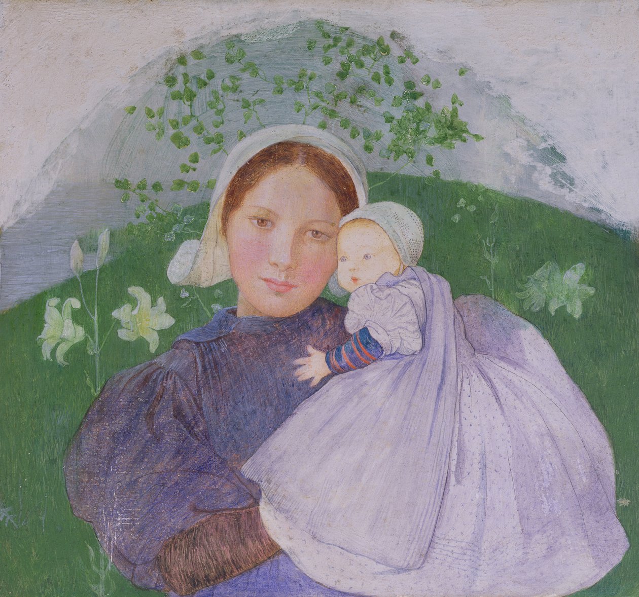 Mère et enfant, vers 1899 - Marianne Stokes