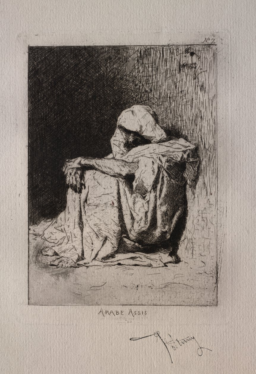 Arabe assis - Mariano Fortuny y Marsal