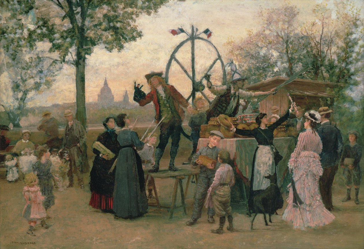 Les joueurs de rue - Marie Francois Firmin Girard