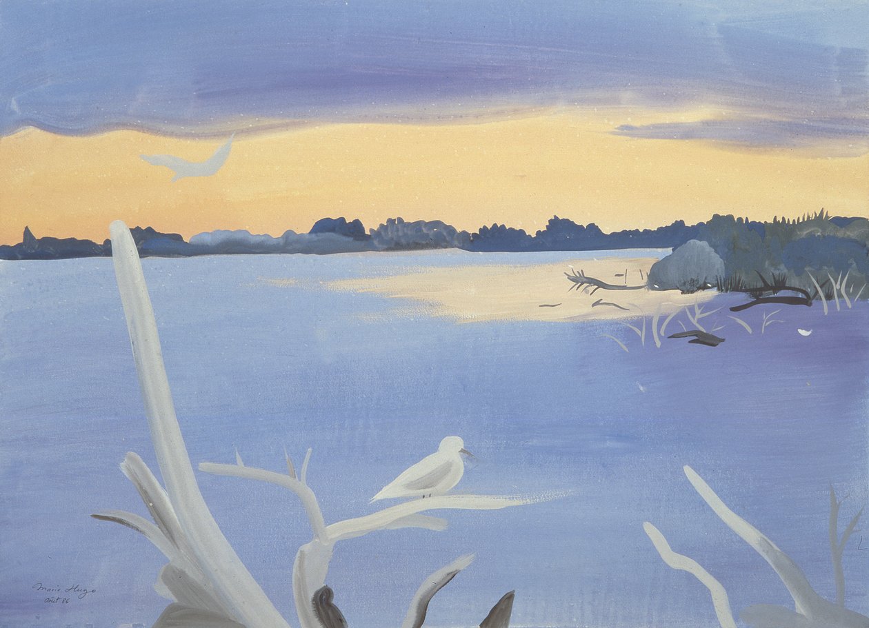 Le Rhône au Gabian, 1987 - Marie Hugo