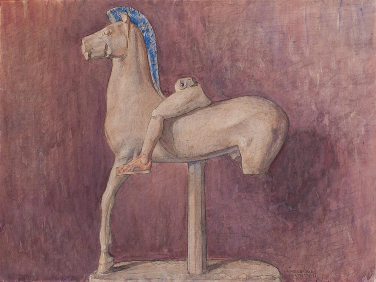 Cheval avec cavalier (Musée de l